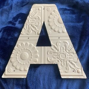 Metal/wood antique letter A